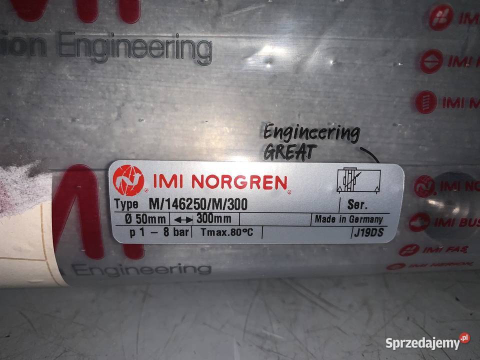IMI Norgren M146250M300 Siłownik beztłoczyskowy Instalacje mazowieckie