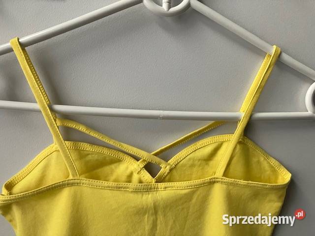 żółty top Tally Weijl xxs 32 gładki dekolt Moda i Styl kujawsko-pomorskie Toruń