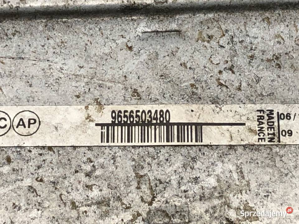 INTERCOOLER PEUGEOT 5008 9656503480 16 156 0917 osobowe podkarpackie