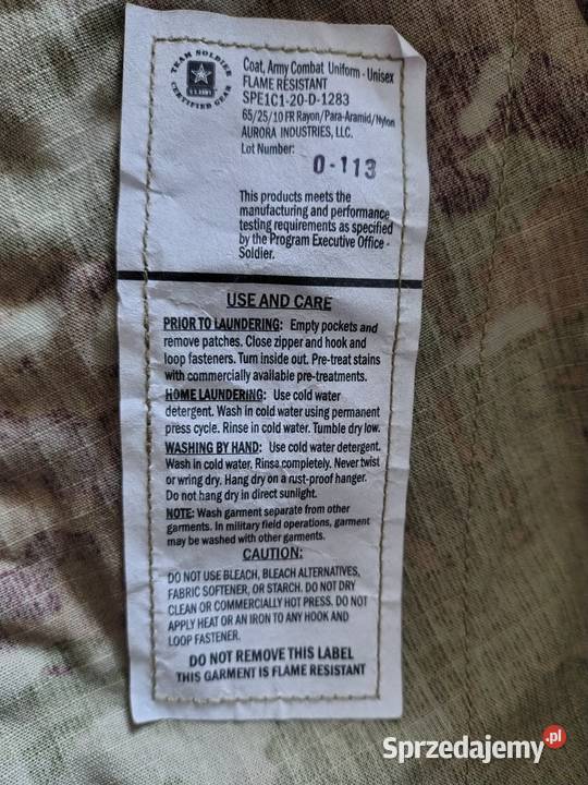 Bluza multicam US ARMY Small Regular lubelskie Biała Podlaska