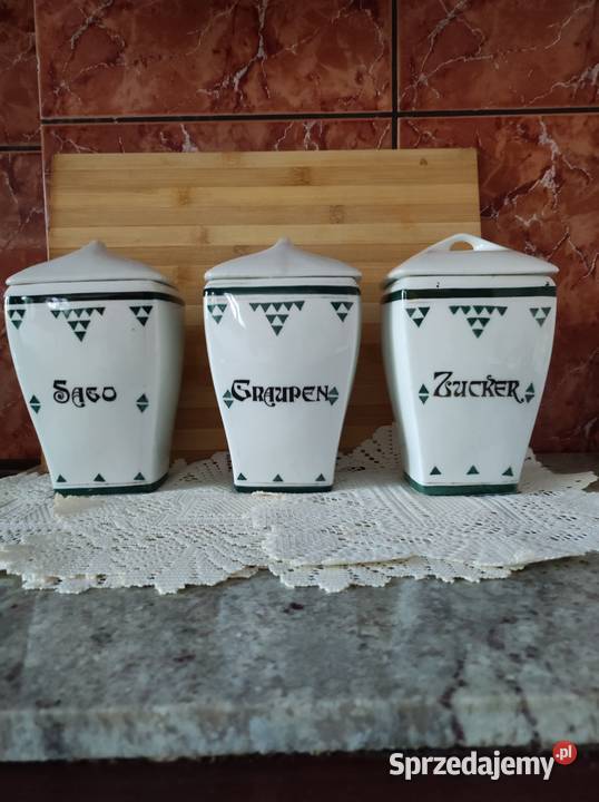 stara powojenna ceramika pojemniki kuchenne Kielce sprzedam