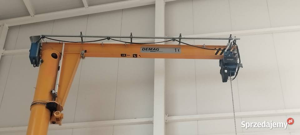 Żuraw Słupowy Stacjonarny DEMAG 1t 4m łódzkie Zgierz