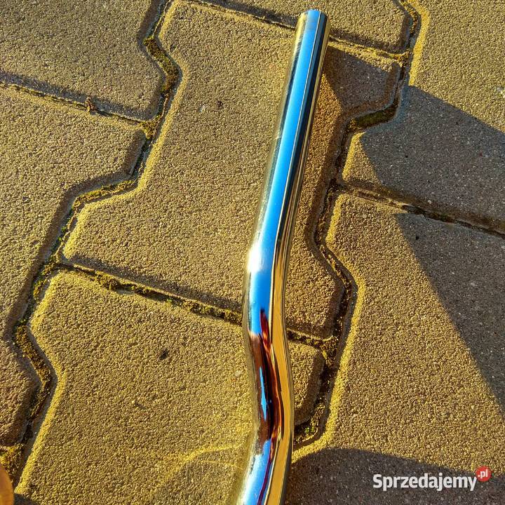 Kierownica do roweru chromowana stal połysk Sport i Wypoczynek Świebodzice sprzedam