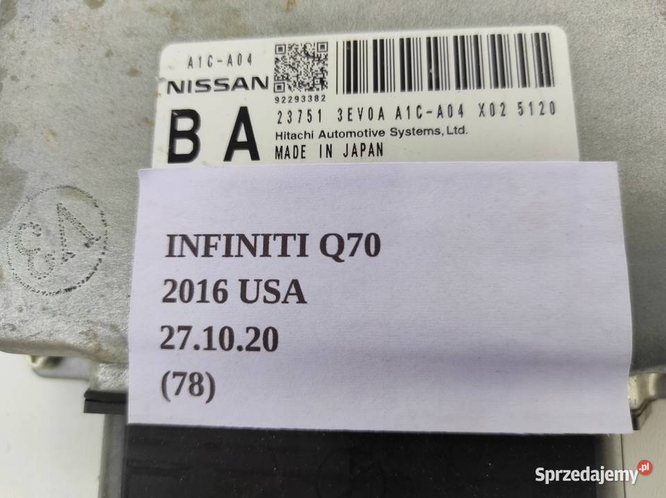 MODUŁ SKRZYNI BIEGÓW INFINITI Q70 M35 M37 USA Nowy Tomyśl