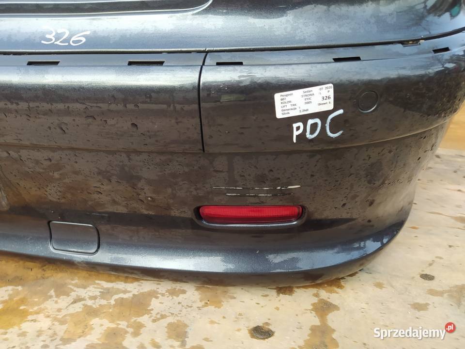 PEUGEOT 607 I FL EYJC ZDERZAK TYŁ PDC osobowe Zbierkowo