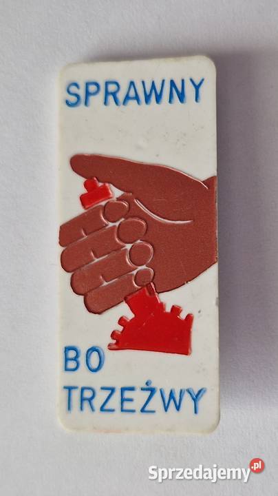 Sprawny bo trzeźwy przypinkapin na szpilkę Warszawa