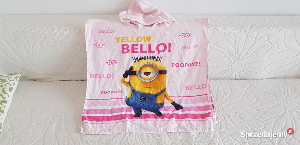 Ręcznik z kapturem MINIONKI Poncho Warszawa sprzedam
