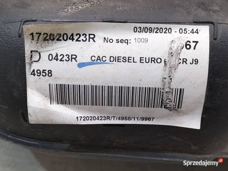 ZBIORNIK PALIWA BAK 15 DCI 172020423R Dacia