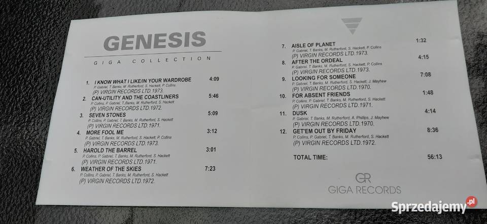 Genesis The Bestpłyta CD kujawsko-pomorskie Tuszkowo