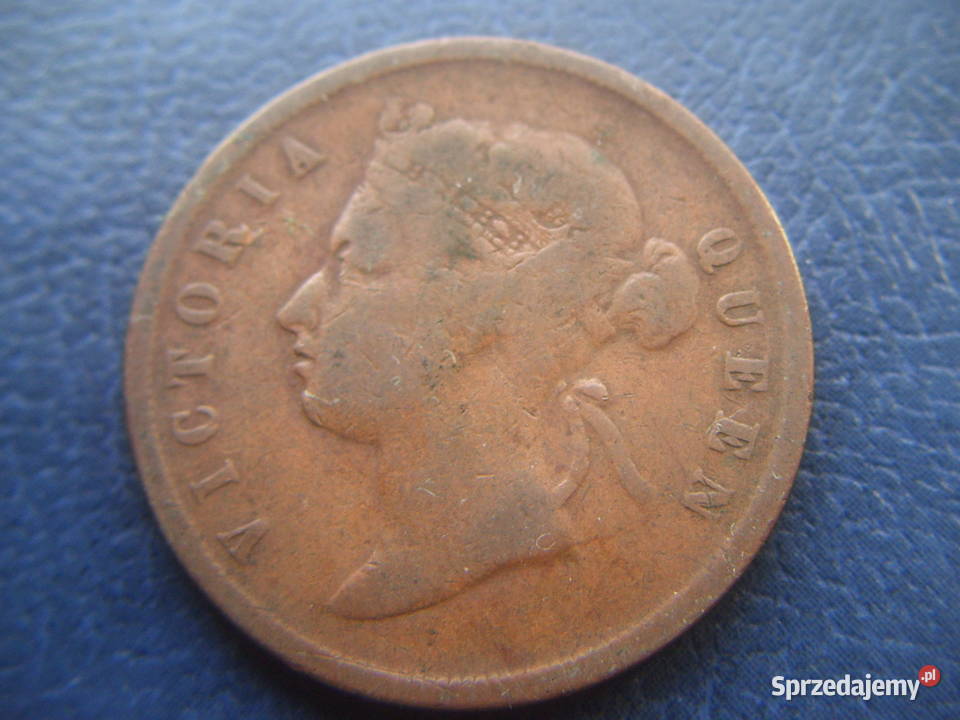 Stare monety 1 cent 1887 Straits Settlements Lesko
