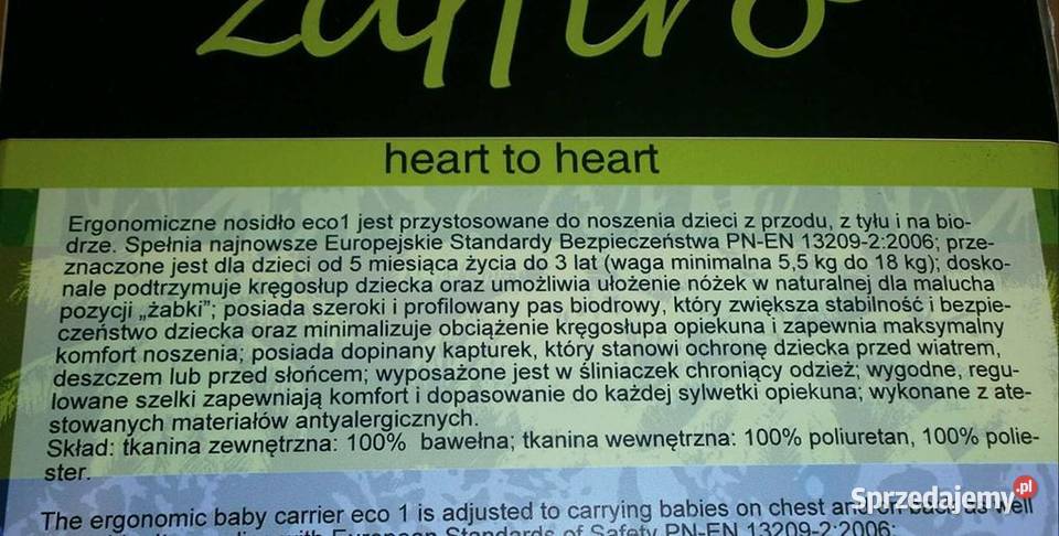 Womar Nosidełko Ergonomiczne Zafffiro ECO1 z Kraków