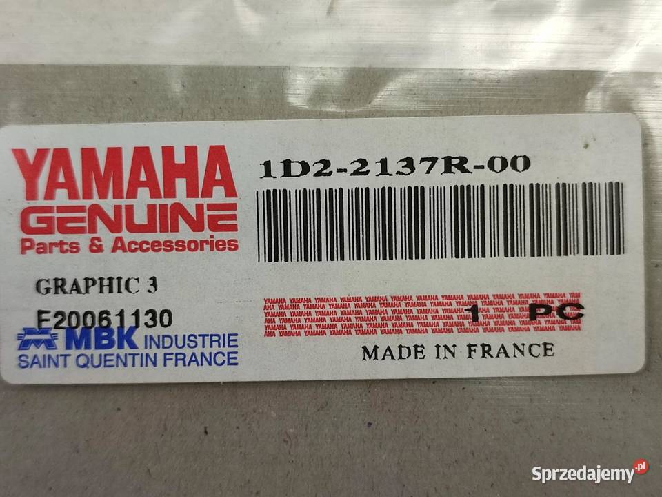 NAKLEJKA XTX NA BAK YAMAHA XT660X 2006