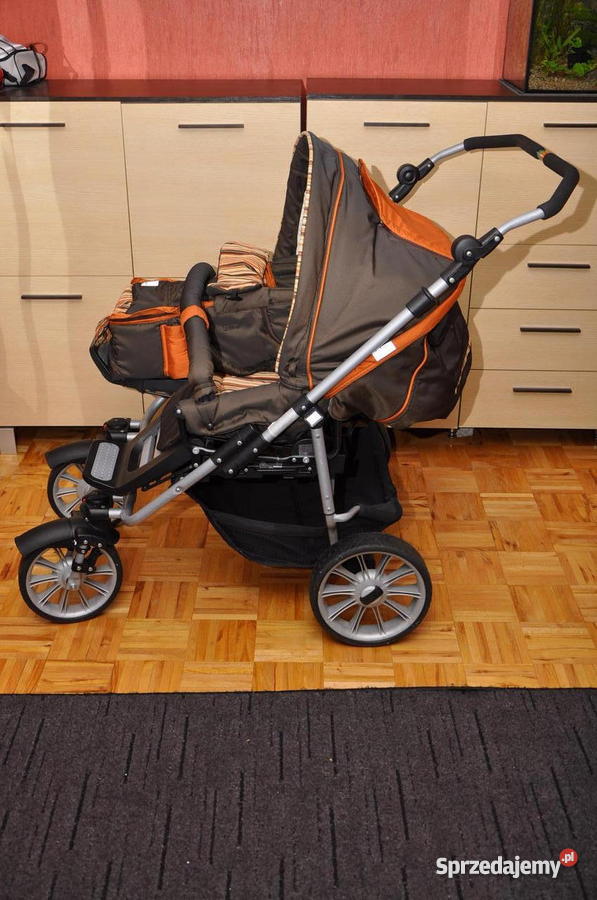 Wózek bliźniaczy TEUTONIA mazowieckie Płock sprzedam