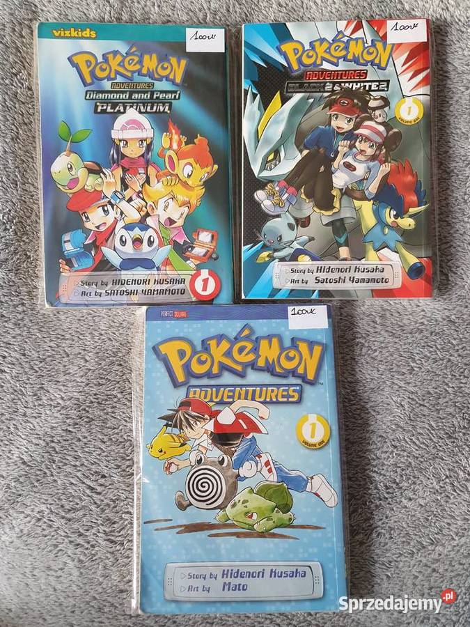 Pokemon Adventures zestaw 3 komiksów język