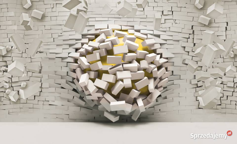 Tapeta fototapeta Kula 3D mur Różne kolory Leszno