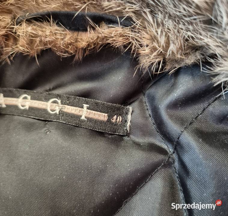 Kurtka jesienna damska z futrem królika sprzedam