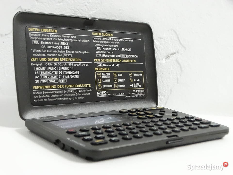 Retro Casio Digital Diary SF4300 32KB Vintage Biłgoraj