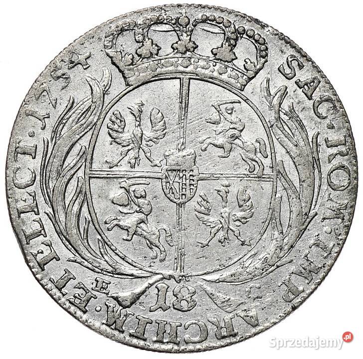 Ort August III Sas 1754 Olsztyn