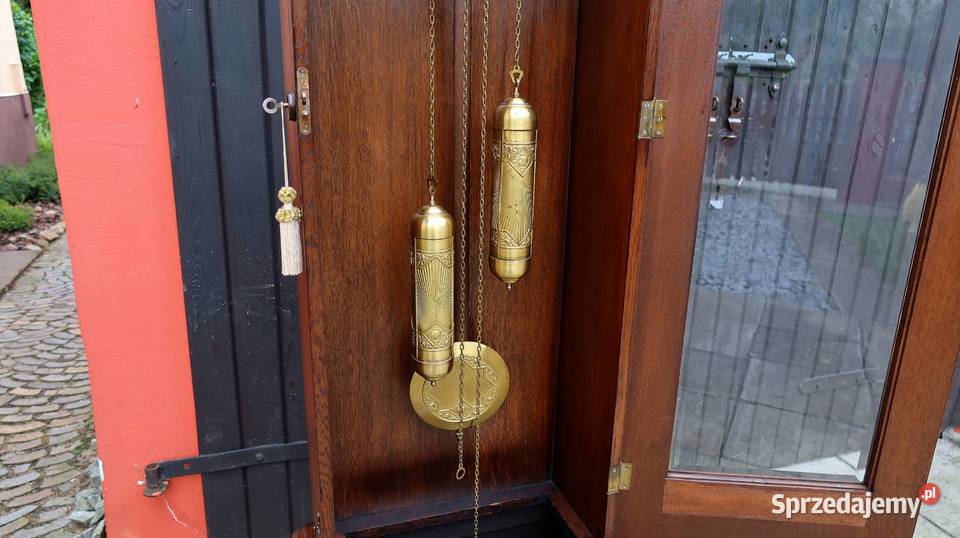 Unikatowy Stojący Dębowy Zegar Chłop Ajk Gong 8 Ziębice sprzedam