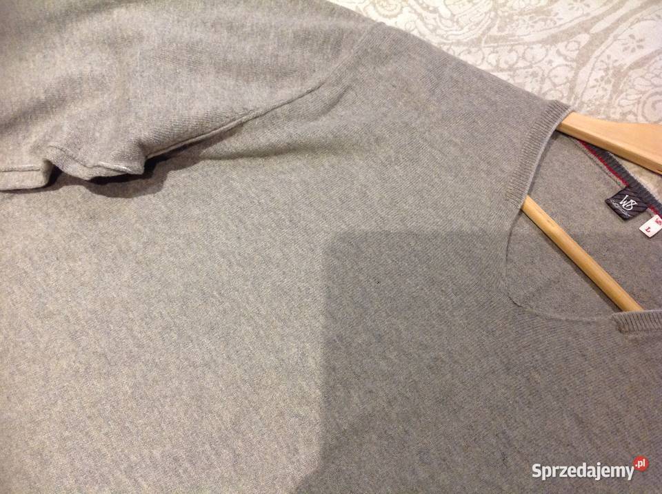 Sweter Męski WHITE STUFF L szary Angora 10 Nowa Sól sprzedam