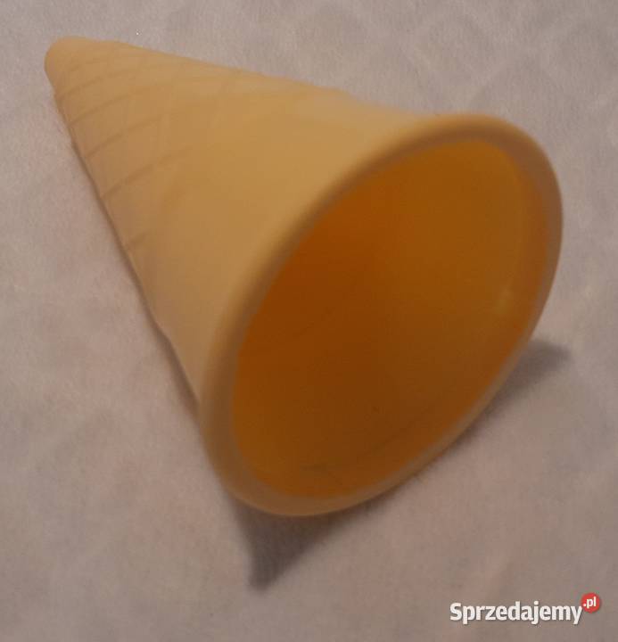 Rożek lody plastikowy sztuczny wafelek 11 Czeladź