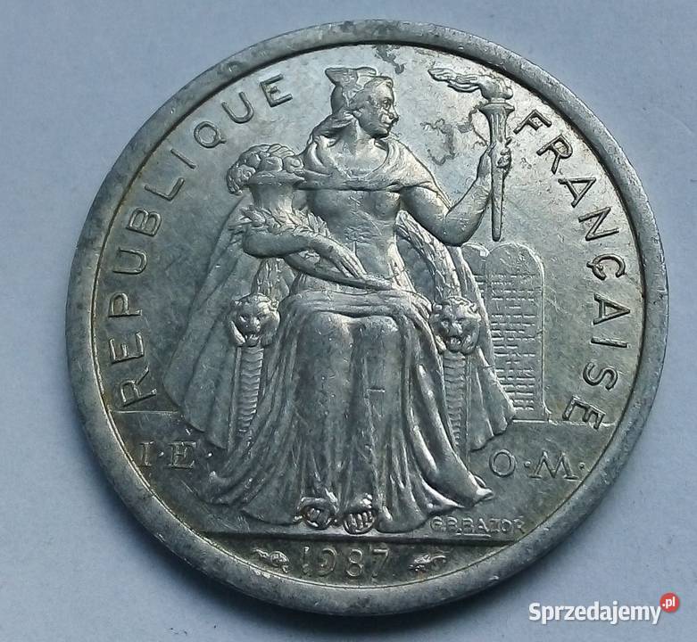 NOWA KALEDONIA2 FRANCS1987 r Legionowo
