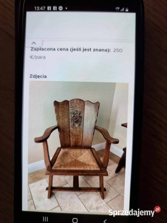 2 Wyjątkowe Krzesła Vintage Arts and Crafts Wabi Poznań