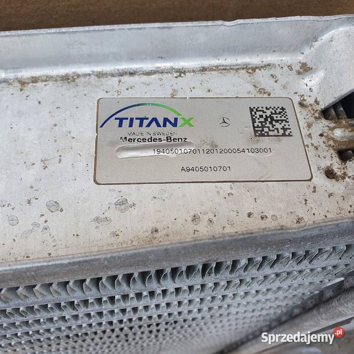 AXOR ATEGO CHŁODNICA POWIETRZA INTERCOOLER Bieleń