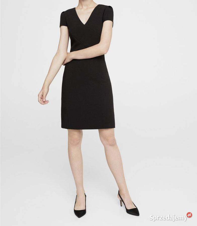 MANGO sukienka bodycon z ozdobnym szwem czarna Spódnice i sukienki lubelskie