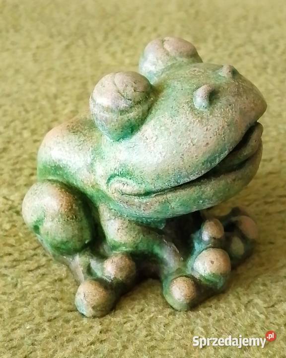 Żaba figurka ceramiczna unikat vintage PRL Katowice