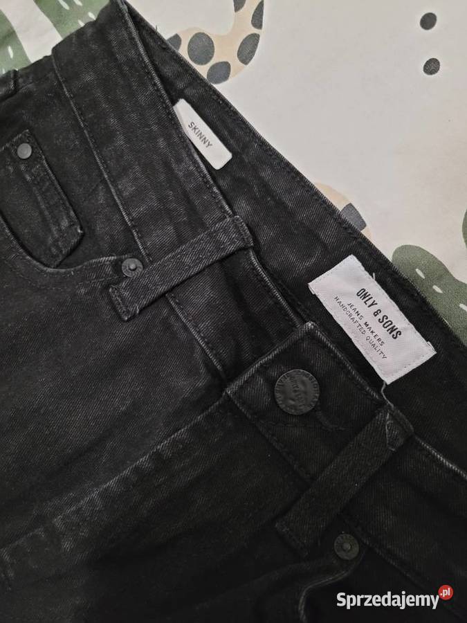 Spodnie OnlySons Skinny czarne jeansy W28 L32 Poznań sprzedam
