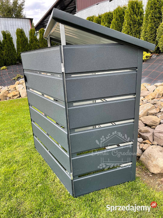 Wiata śmietnikowa spad tył 1x05m antracyt lubelskie Łuków