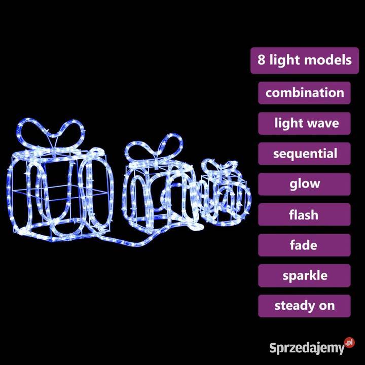 vidaXL Dekoracja świąteczna prezenty ze 180