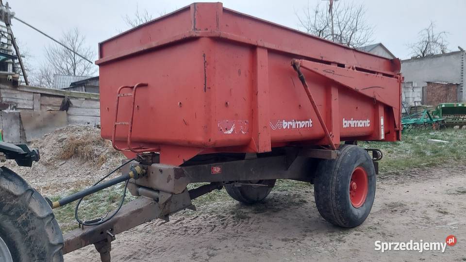 Przyczepa skorupowa Brimont 8t własna hydraulika Ryki