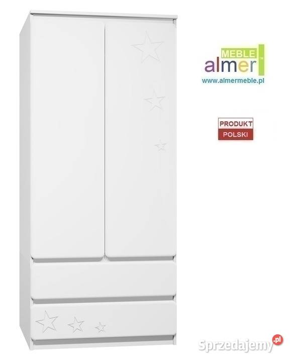 szafa klasyczna biała STARS MDF C12 90x55 w200 Meble