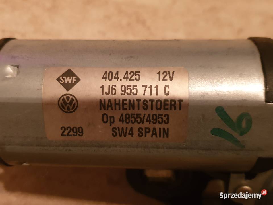 VW Golf 4 IV Silnik wycieraczki tył 1J6955711C Legnica