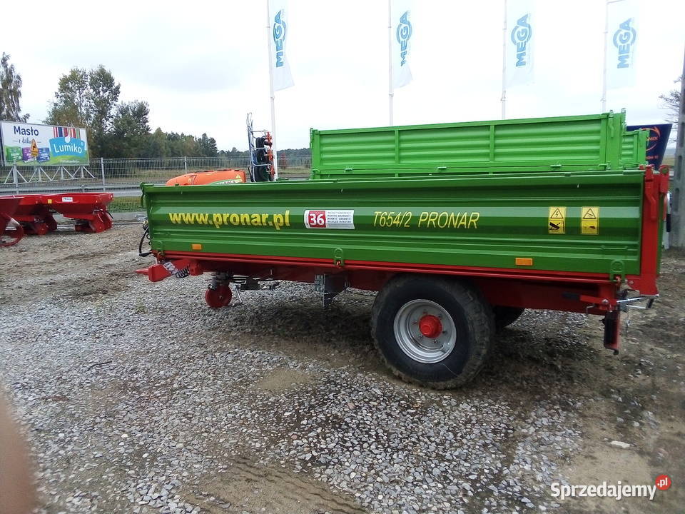 Przyczepa rolnicza jednosiowa Pronar T6542 Pronar