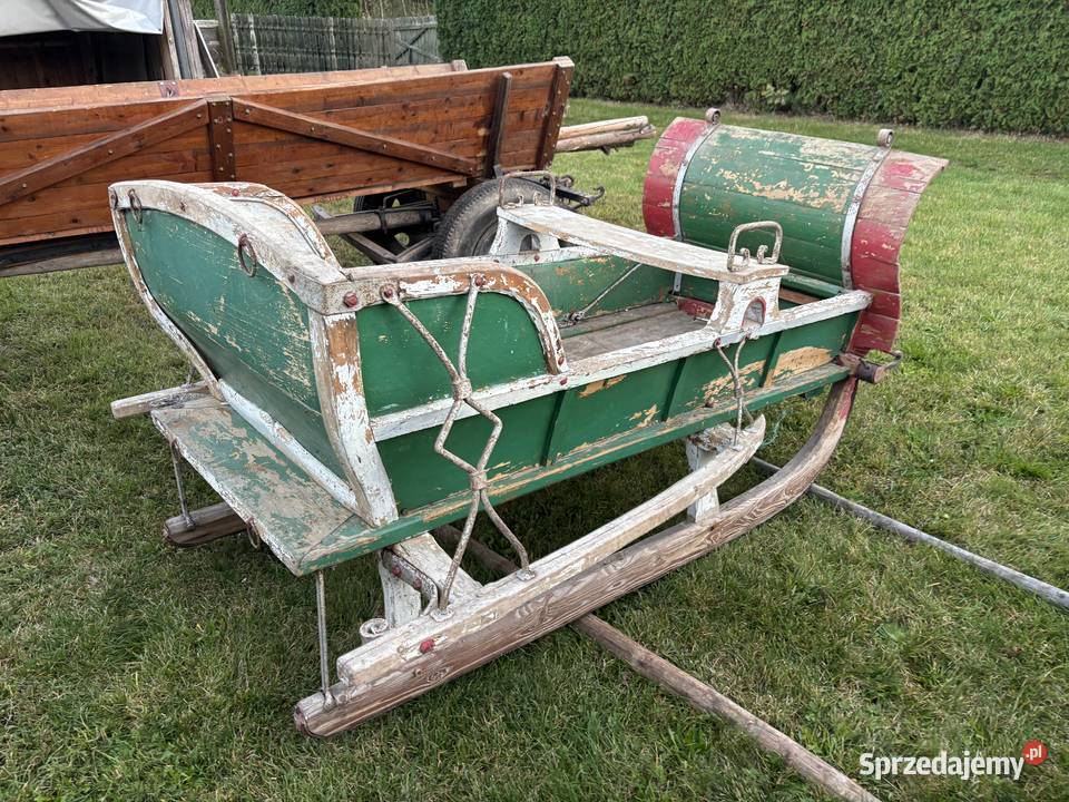 Zabytkowe oryginalne sanie Podlasie Lubelskie