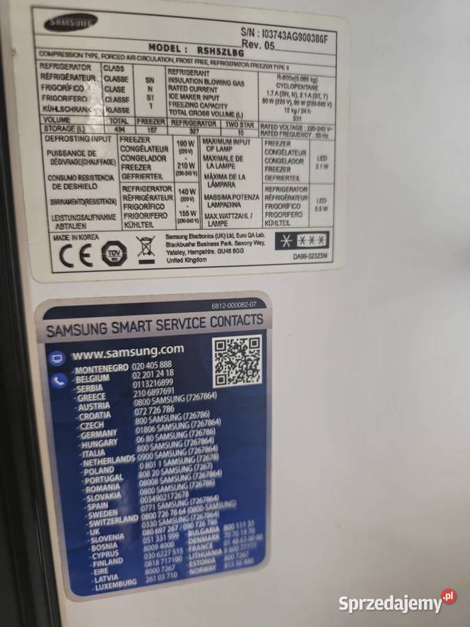 Sprzedam używana lodówka Samsung 91cm Izabela sprzedam