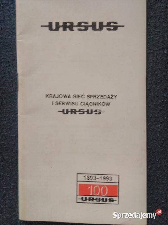 Ursus książka krajowy dział sprzedaży oryginalna Pozostałe Lublin