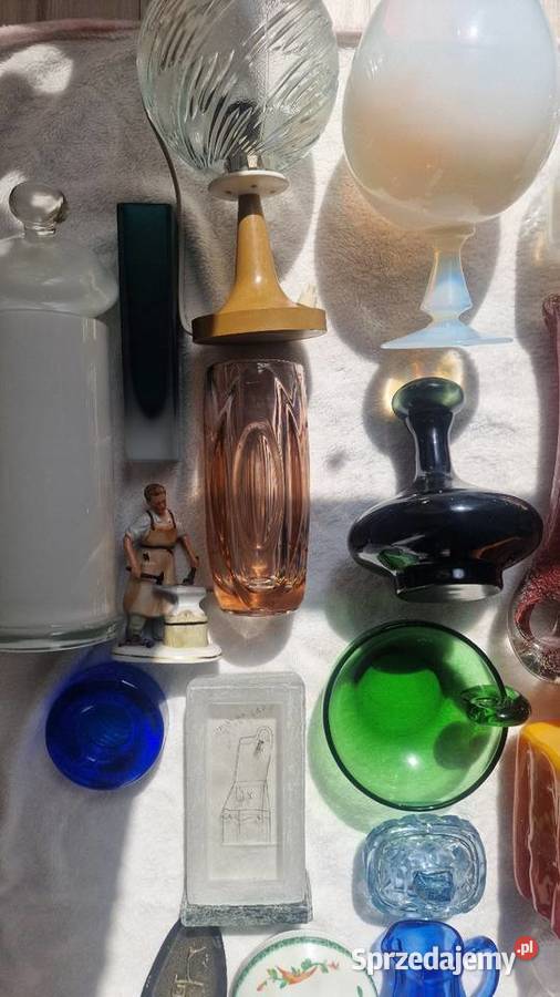 Szkło kolorowe prl 32 zestaw kryształy Kraków