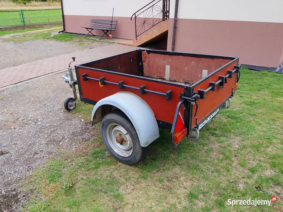 Przyczepka samochodowa zarejestrowana DMC 600 460kg Pilica sprzedam