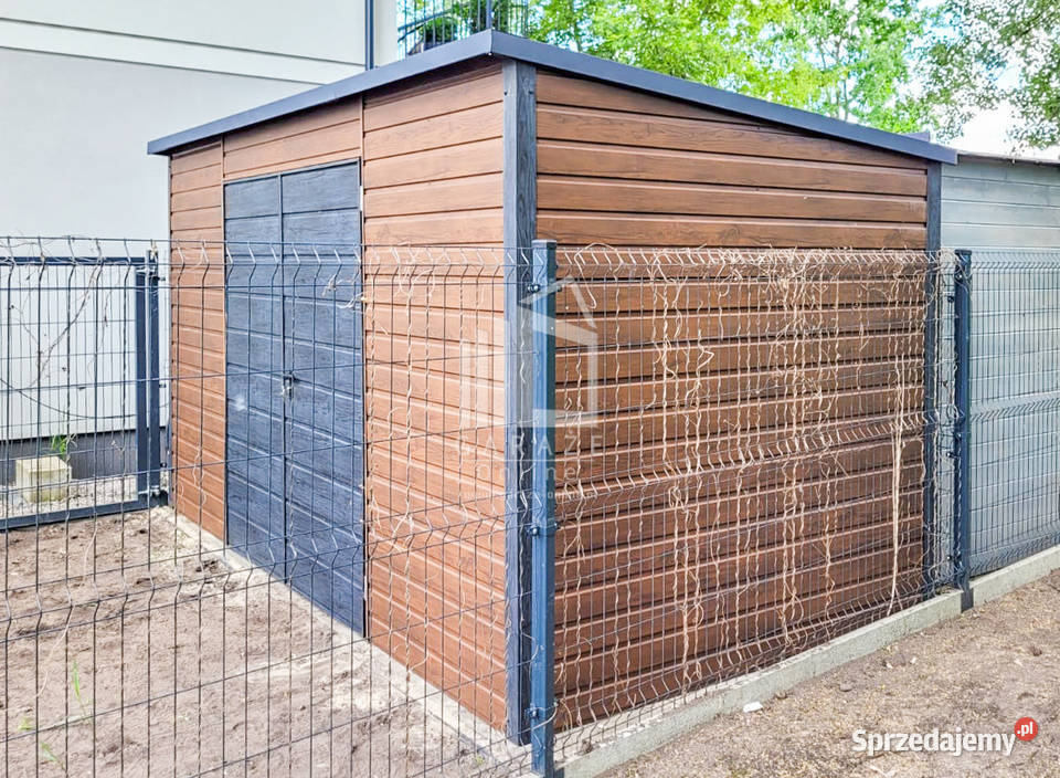 Schowek Domek Ogrodowy 4x25m Brama Dwuskrzydłowa Miastko