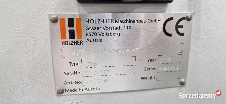 6591 OKLEINIARKA HOLZ HER LUMINA 1588 Biertowice