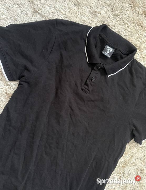 Koszulka polo black slim fit shirt M podkarpackie