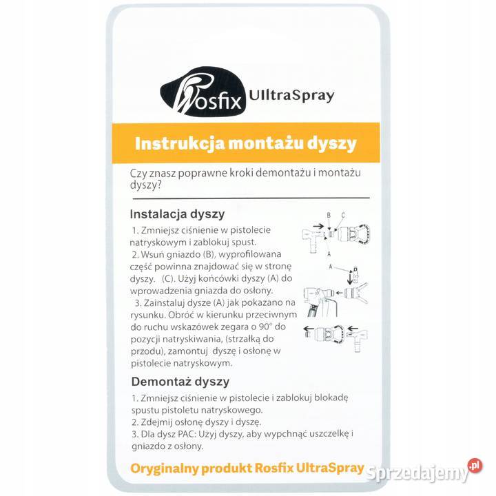 Zestaw Dysz Malarskich Rosfix Ultra Spray 5 małopolskie Ludźmierz sprzedam