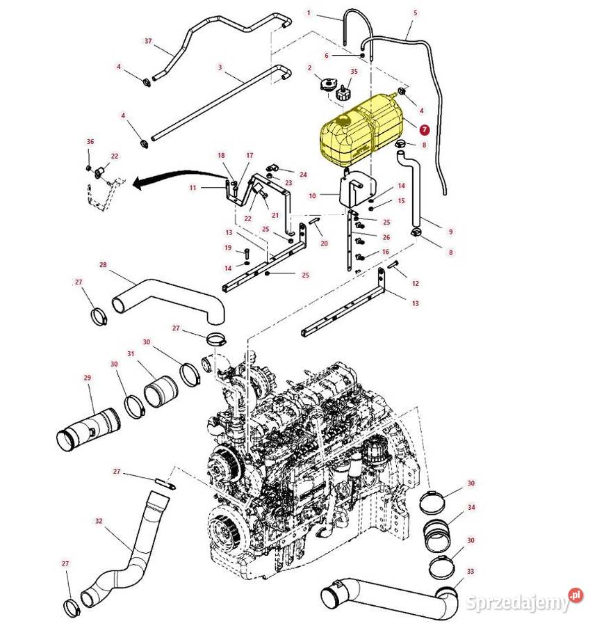 Zbiornik wyrównawczy płynu chłodniczego MF Białystok