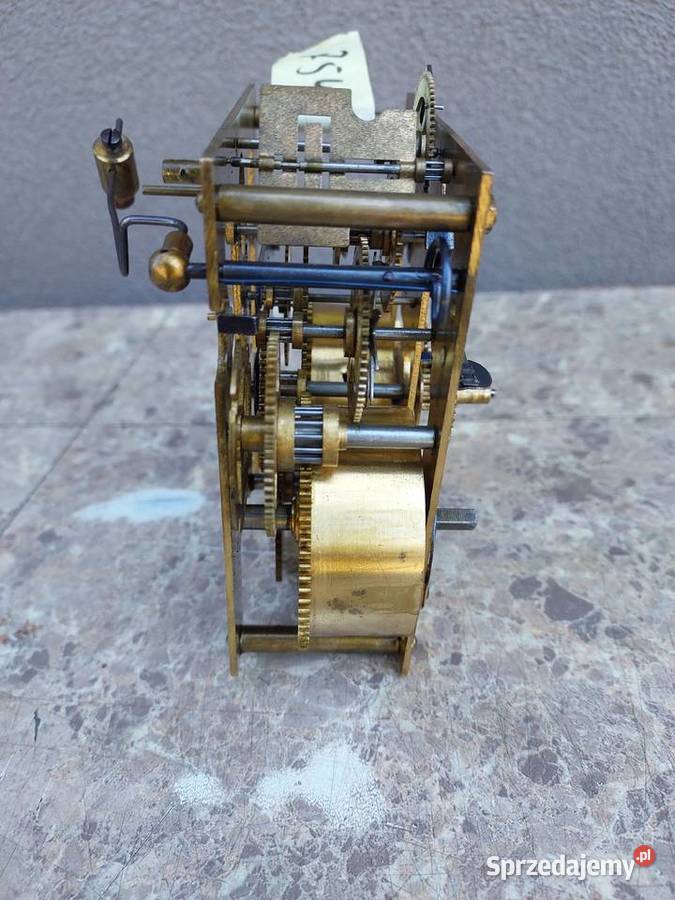 754 Mechanizm starego zegara ściennego Junghans Tczew