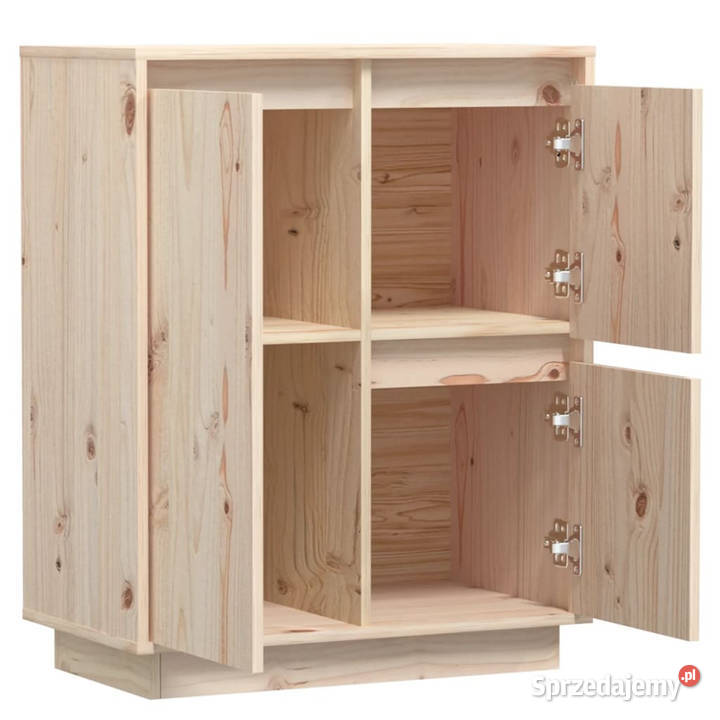 Szafka 60 x 34 x 75 lite drewno sosnowe WM813390