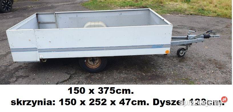 Przyczepka towarowa lekka 150x375 dolnośląskie Złotoryja sprzedam